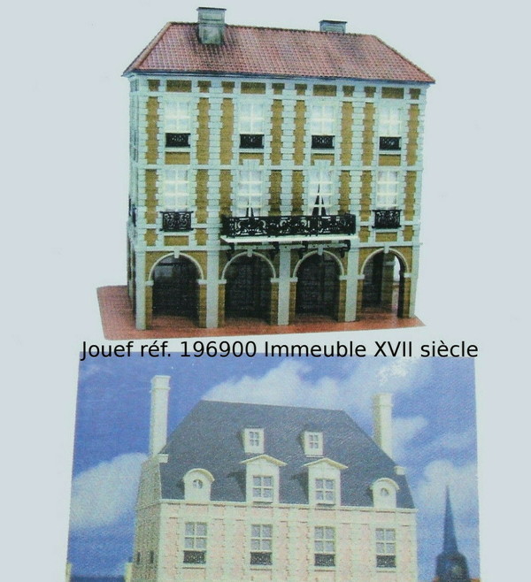JOUEF maquette à monter immeuble façade toit tuile 1055 NEUF